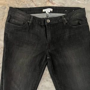 BCBG Generations Black Jean faux leather leg